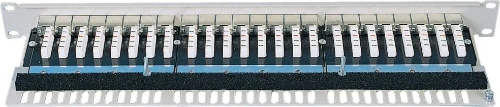 Patch panel Intellinet 503754, 1U, Cat5e STP, 24 porty RJ45, gri