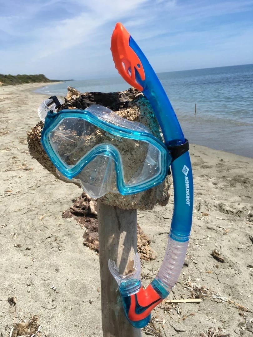 Set snorkeling Schildkröt Funsports Barbados për fëmijë, Blu