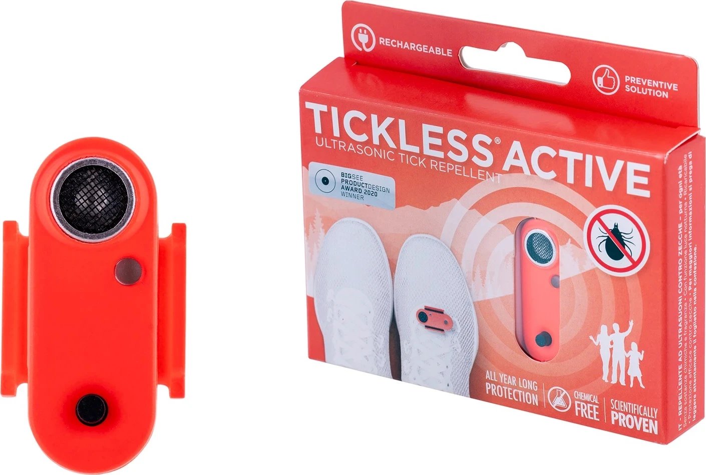 Repelues insektesh automatik TICKLESS Active, Coral