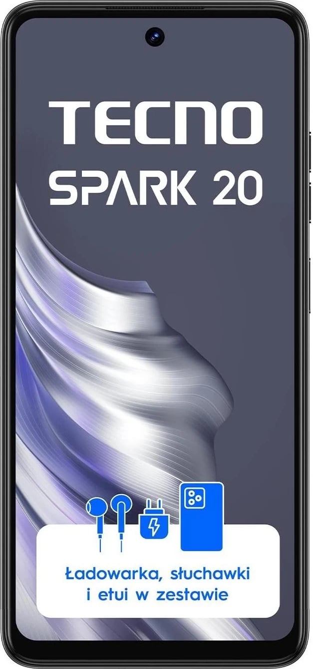 Smartphone TECNO SPARK 20, 8/256GB, Ngjyra e Zezë Gravitacionale