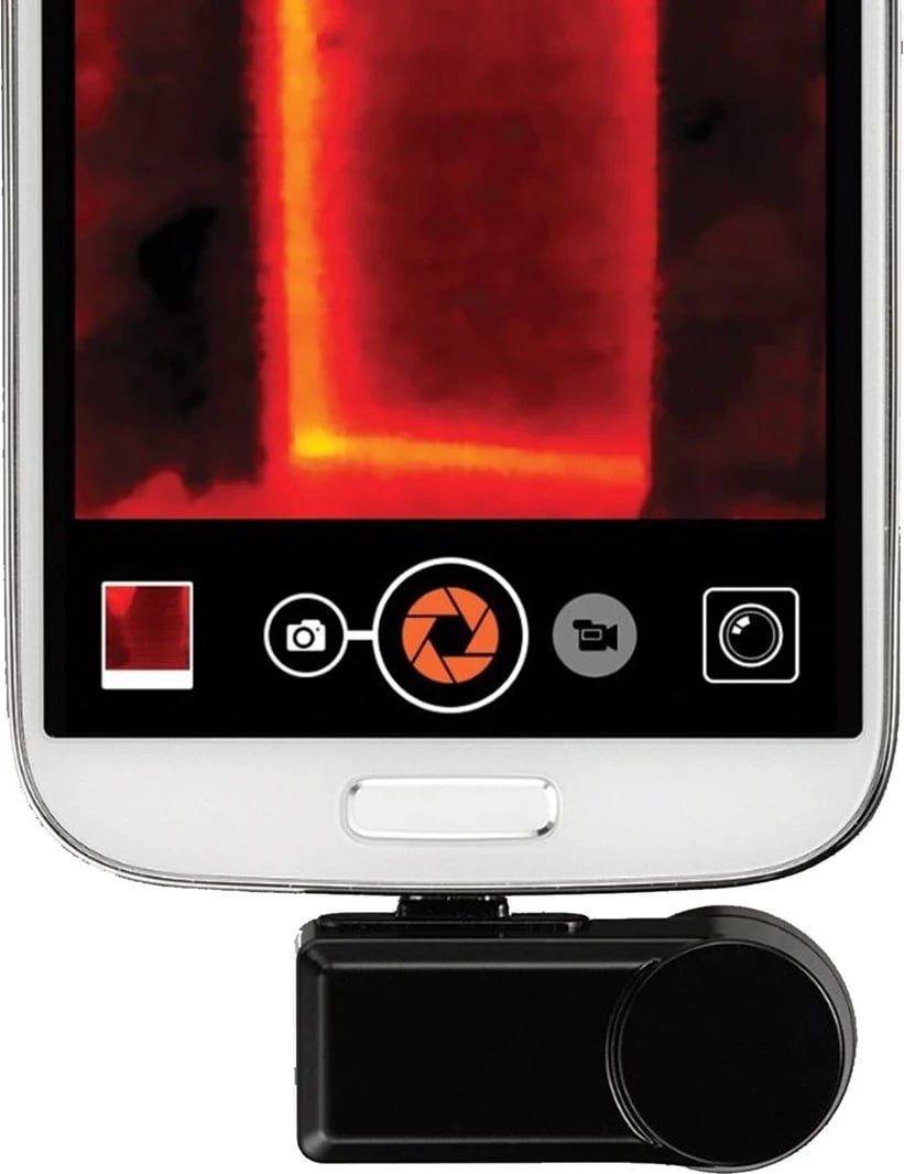 Kamera Termike për iOS Seek Thermal Compact LW-EAA, e Zezë