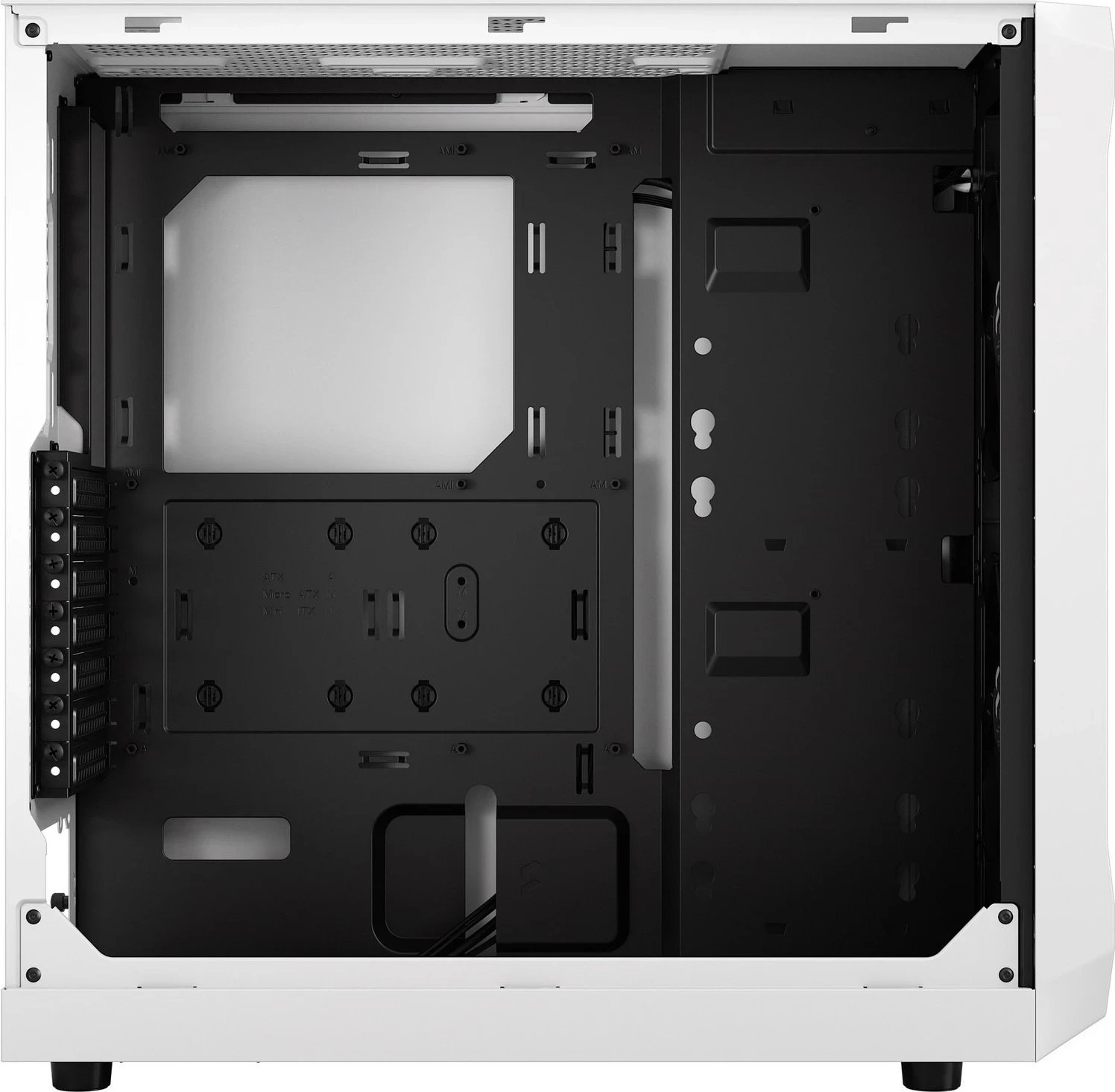 Kasë kompjuteri Fractal Design, Focus 2, e bardhë me të zezë