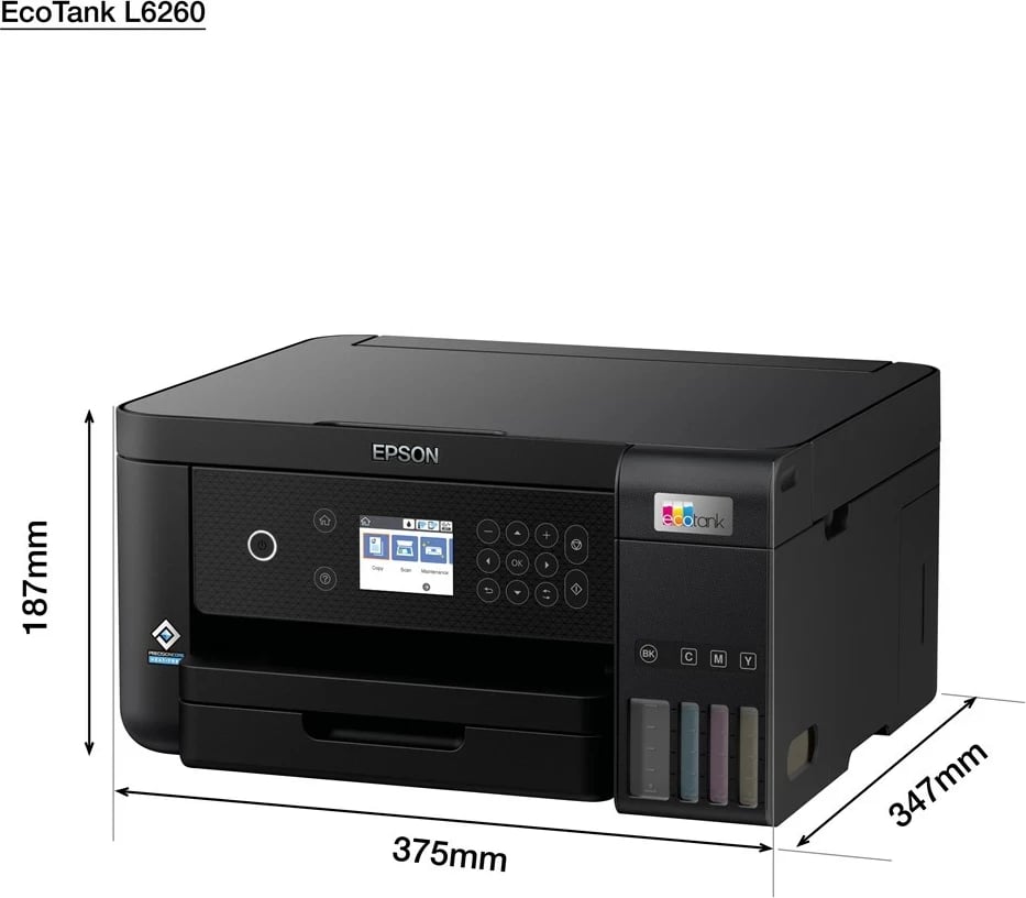 Printer Epson L6260 Inkjet, A4, 4800 x 1200 DPI, 33 ppm, Wi-Fi, Zi