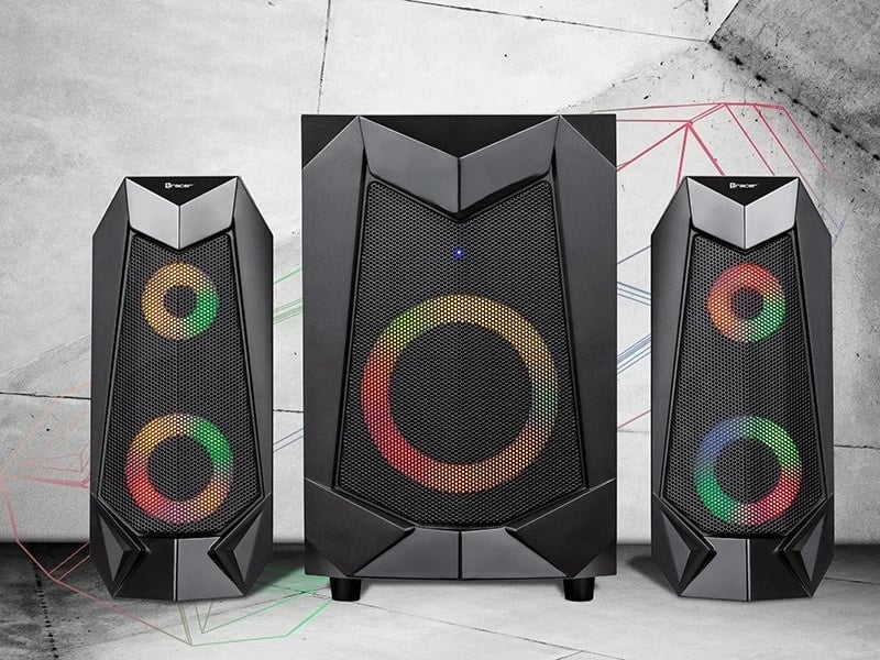 Bokse Tracer 2.1 Hi-Cube RGB Flow Bluetooth TRAGLO46497, ngjyrë e zezë