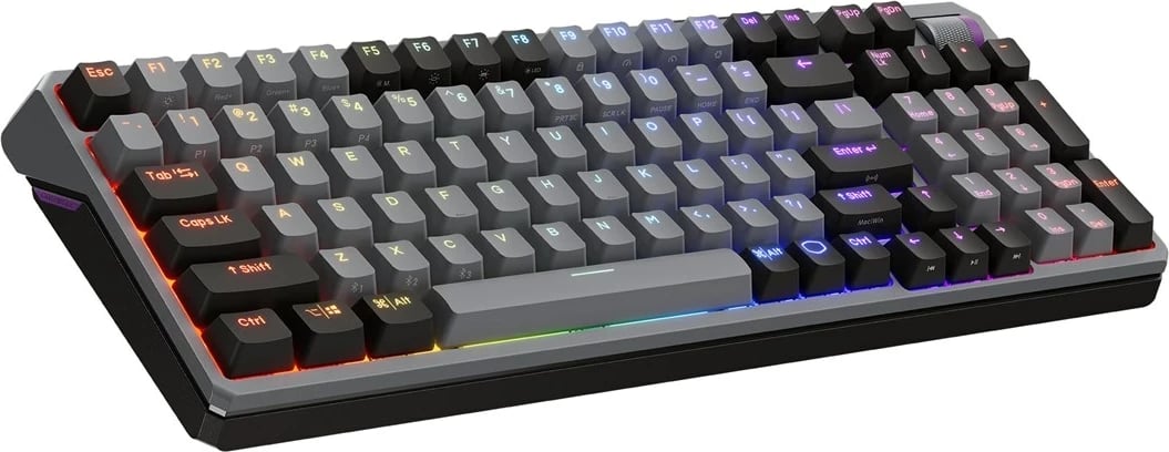 Tastierë Cooler Master MK770, Gaming, USB + RF Wireless + Bluetooth, QWERTY, Anglisht US, Gri