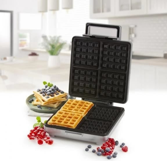 Hekur për waffle Domo DO9250W, 4 waffle, Bardhë