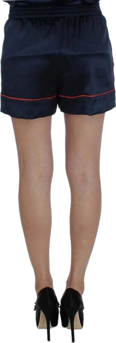 Blue Silk Stretch Sleepwear Shorts