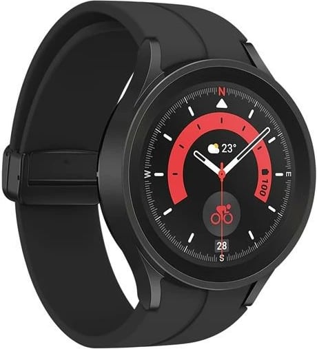 Smartwatch Samsung Galaxy 5 Pro, 45mm BT, e zezë