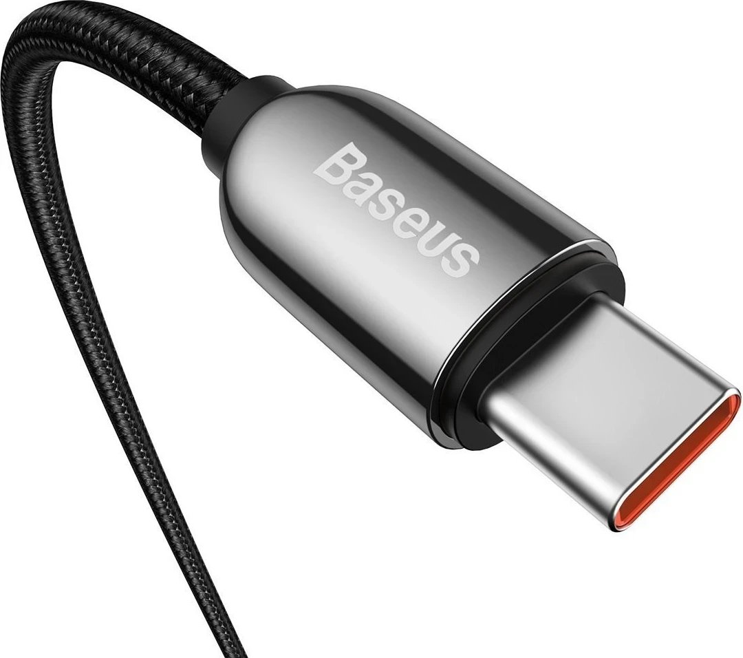 Kabllo ekrani USB-C në USB-C Baseus, 100 W, 2 m (e zezë)