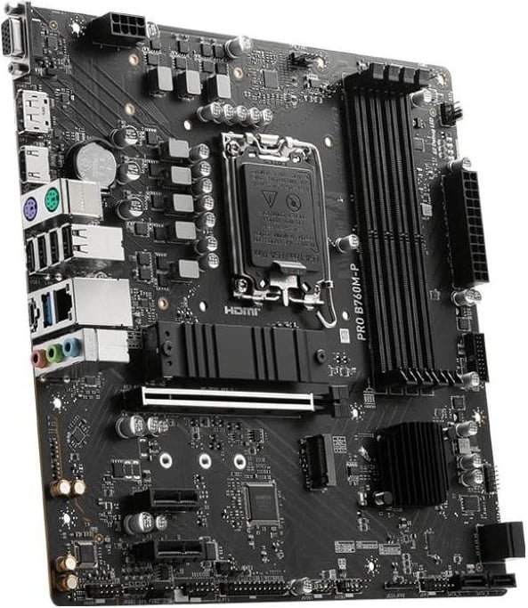 Pllakë amë MSI PRO B760M-P, Socket 1700, Chipset Intel B760, DDR5