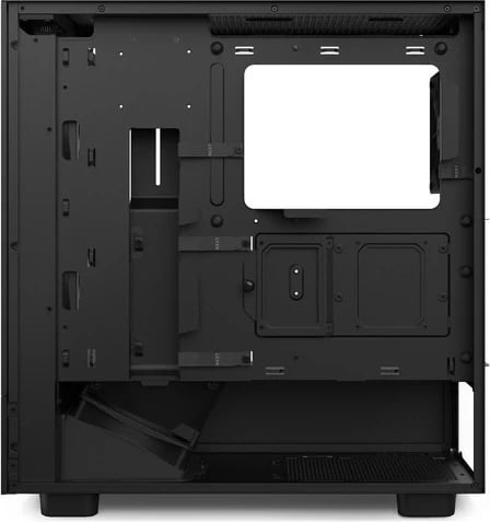 Kasë NZXT H5 Flow RGB, Midi Tower, pa furnizim, 1 x USB 3.1, 1 x USB-C 3.1, audio, e zezë