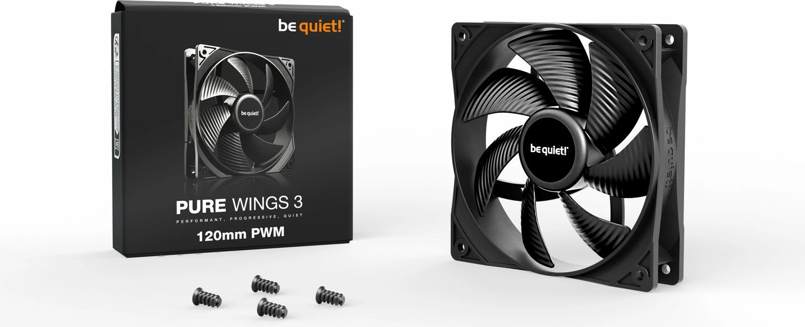 Ventilator Be Quiet! Pure Wings 3 120mm PWM, 1600 RPM, 25.5 dB, 49.9 cfm, i zi