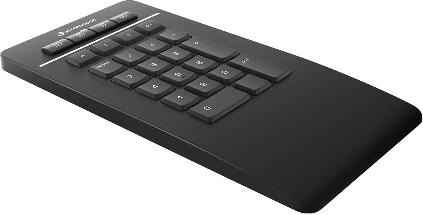 Numpad Pro nga 3Dconnexion, me kabëll USB-C/USB-A, i zi