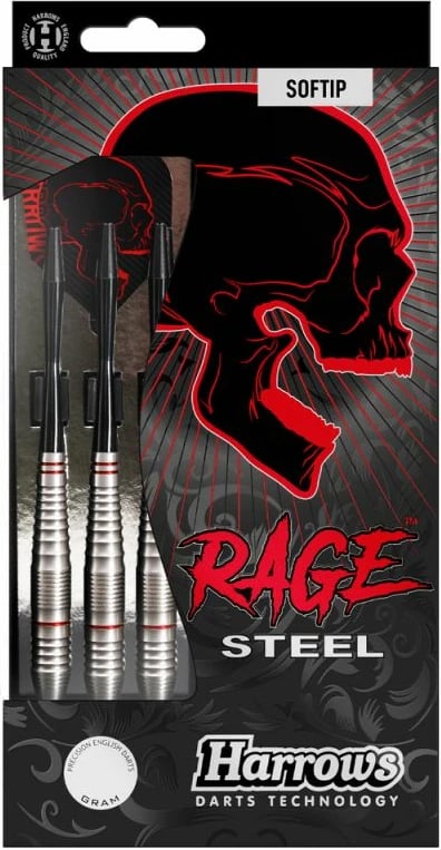 Shigjeta për darts Harrows Rage Steel softip, për meshkuj dhe femra