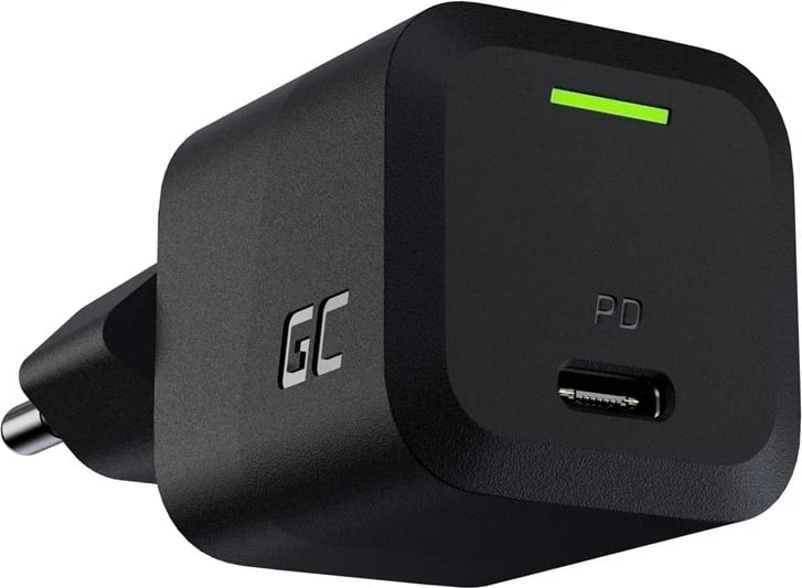 USB Charger Green Cell PowerGaN 33 W PD 3.0 QC 3.0 1x USB-C black