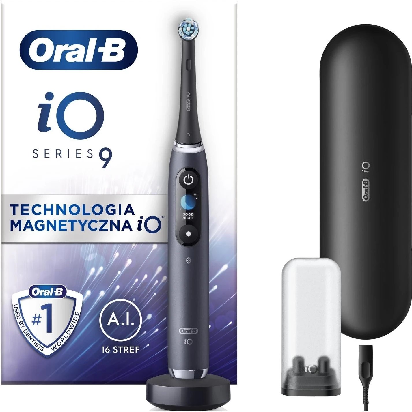 Furçë dhëmbësh magnetike Oral-B iO 9, e zezë