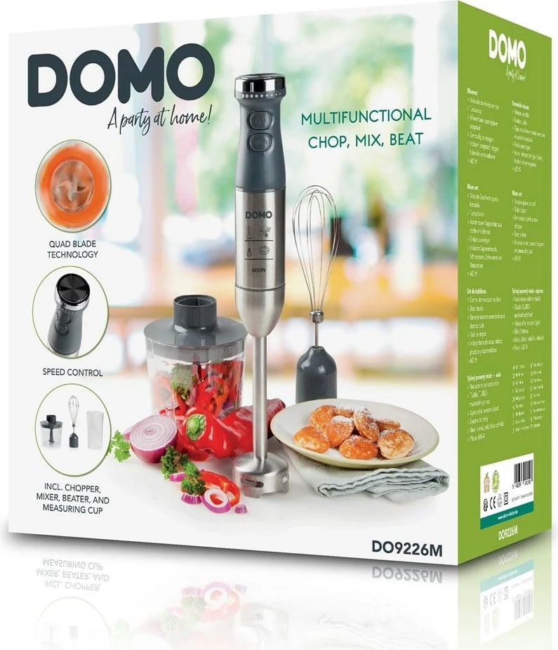 Blender dore Domo DO9226M, 600 W, Çelik, Zi