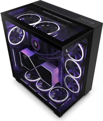 Kasë NZXT H9 Elite, Midi Tower, 8 ventilatorë, e zezë