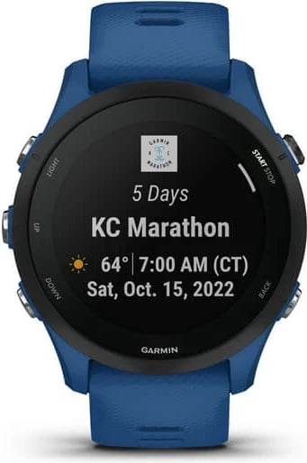 Smartwatch Garmin Forerunner 255, 4 GB, GPS, blu