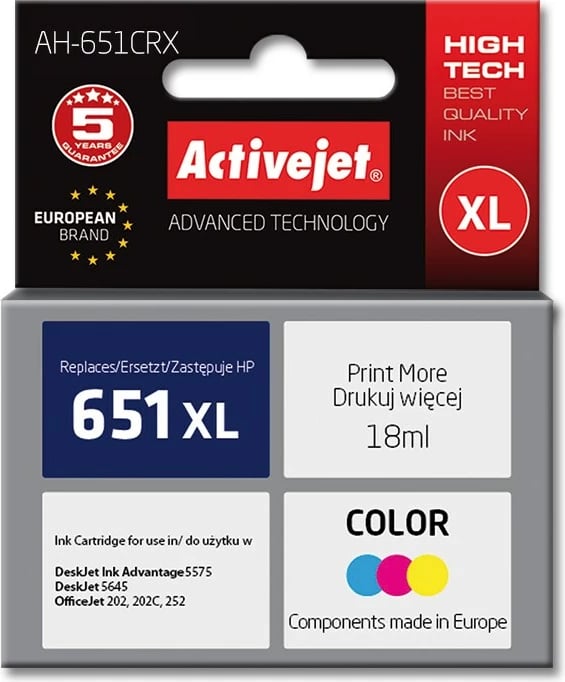 Toner zëvëndësues Activejet AH-651CRX për printerët HP