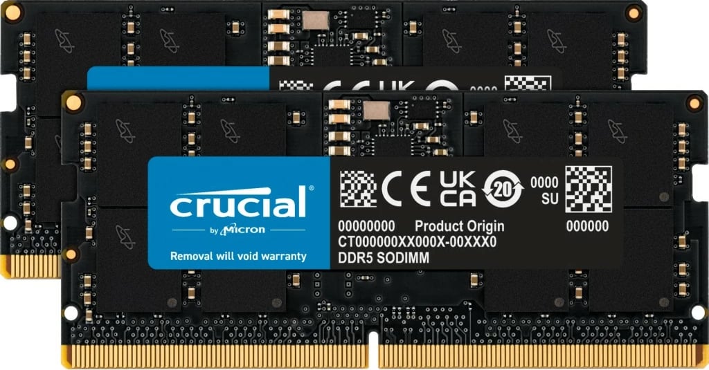 RAM Memorje Crucial CT2K16G48C40S5, 32 GB, 2 x 16 GB, DDR5, 4800 MHz