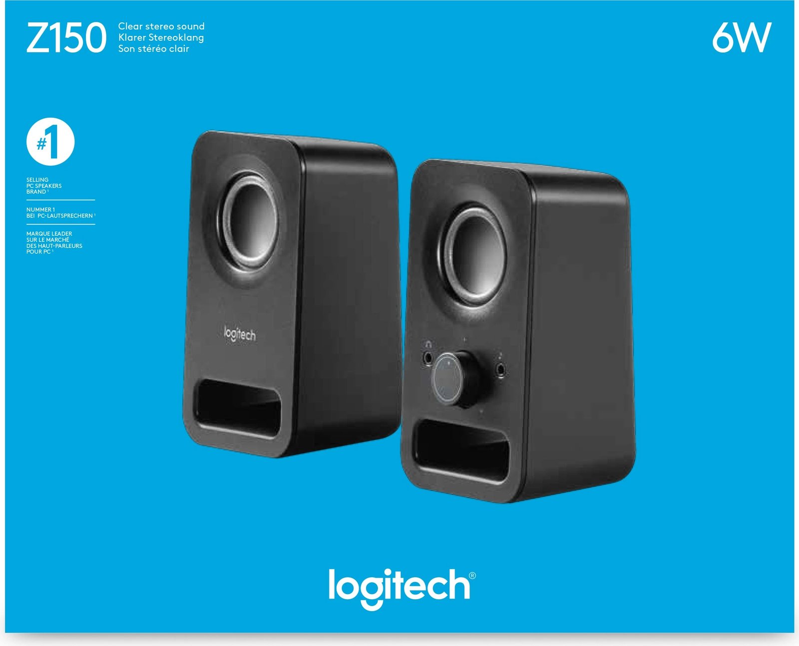 Altoparlantë multimedia Logitech z150, 2.0 kanale, 3W, të zeza 