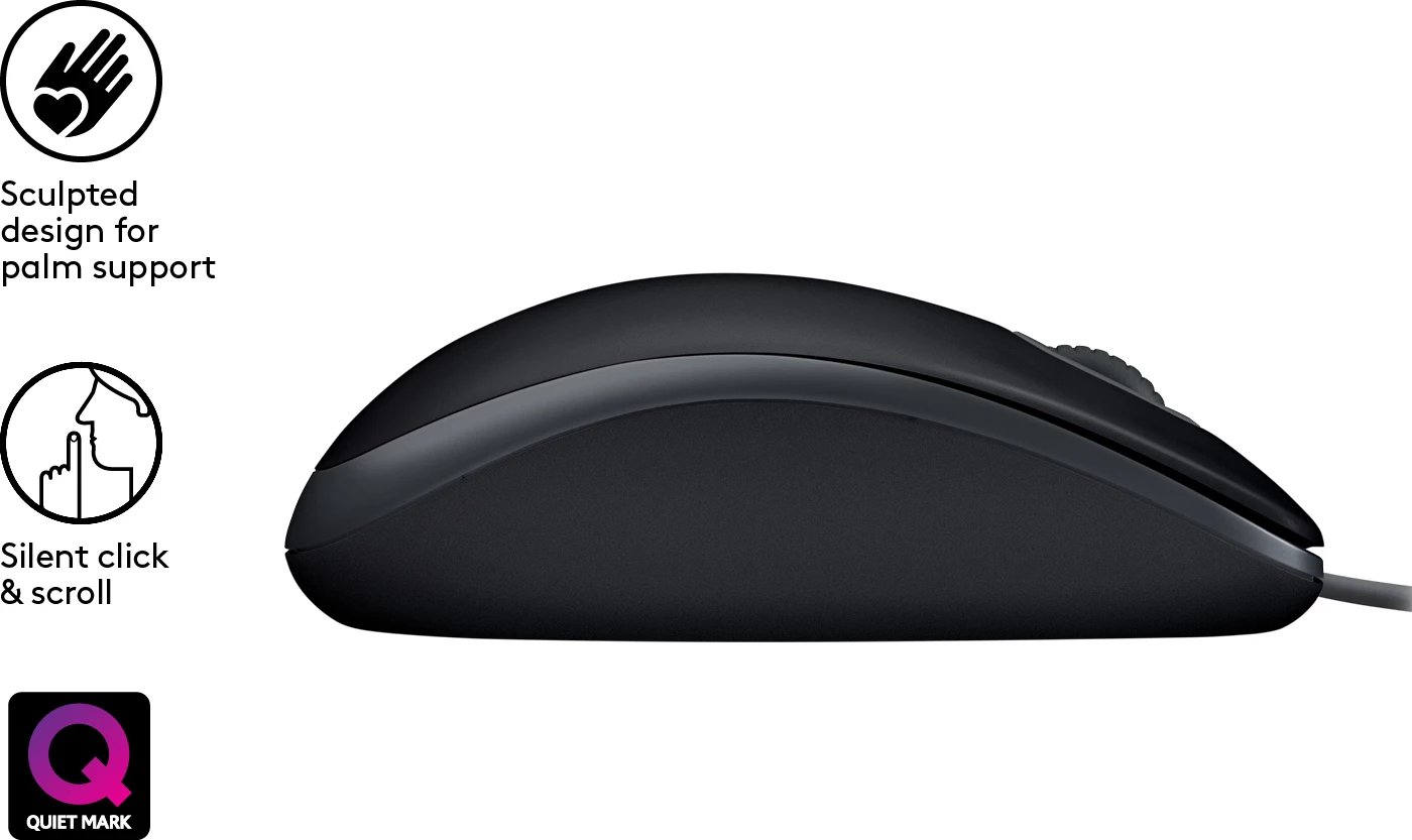 Maus Logitech B110 Silent, i zi