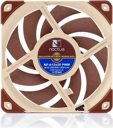 Ventilator për Kasë Noctua NF A12x25 5V PWM, 12 cm, Bezhë dhe Kuq