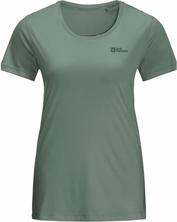 Maicë Jack Wolfskin Tech Tee për femra, jeshile