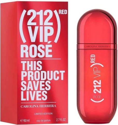 Eau De Parfum Carolina Herrera 212 VIP Rose Red, 80 ml