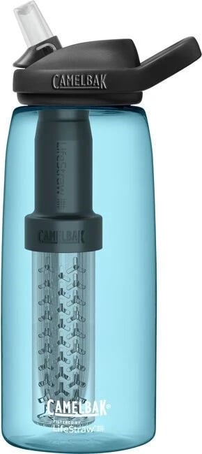 Shishe me filtër CamelBak eddy+ 1L, e filtruar nga LifeStraw, True Blue