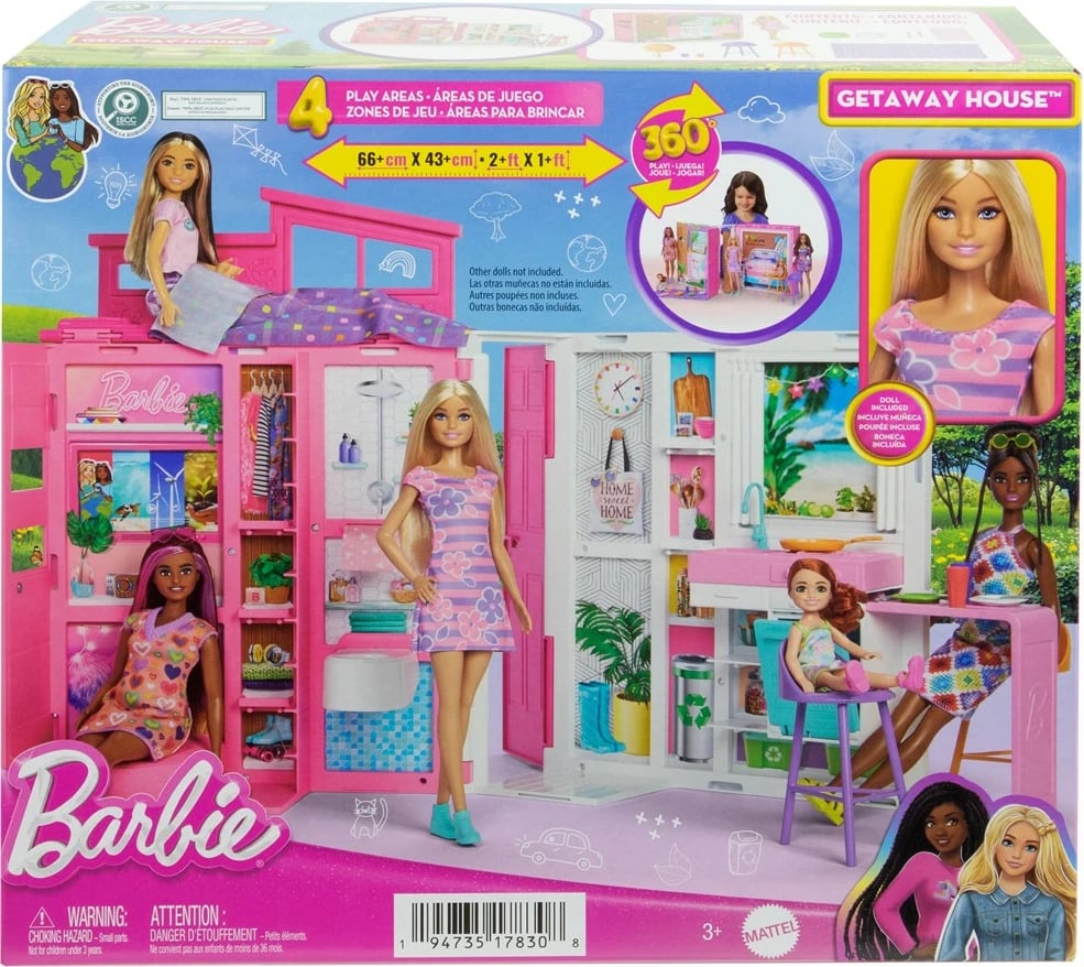 Set shtëpiake Barbie Cozy House + Kukull HRJ77 MATTEL