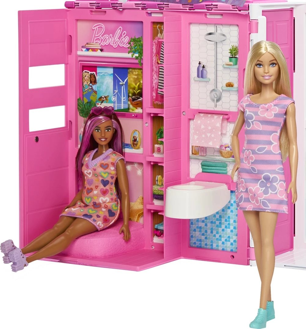 Set shtëpiake Barbie Cozy House + Kukull HRJ77 MATTEL