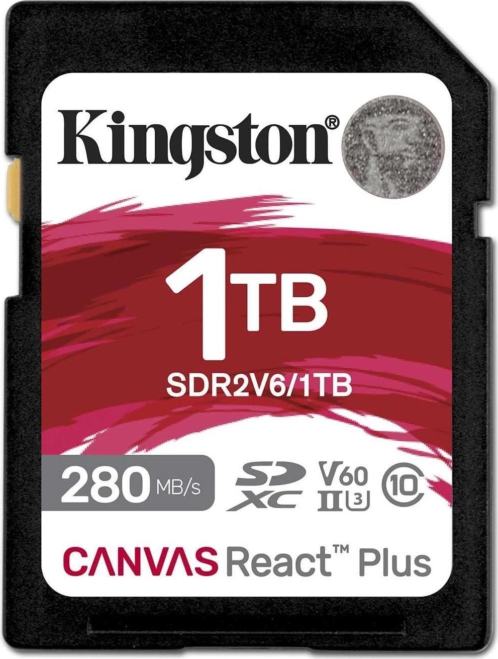 Kartë kujtese Kingston Canvas React Plus SDXC, 1TB, UHS-II, 280R/100W, U3, V60