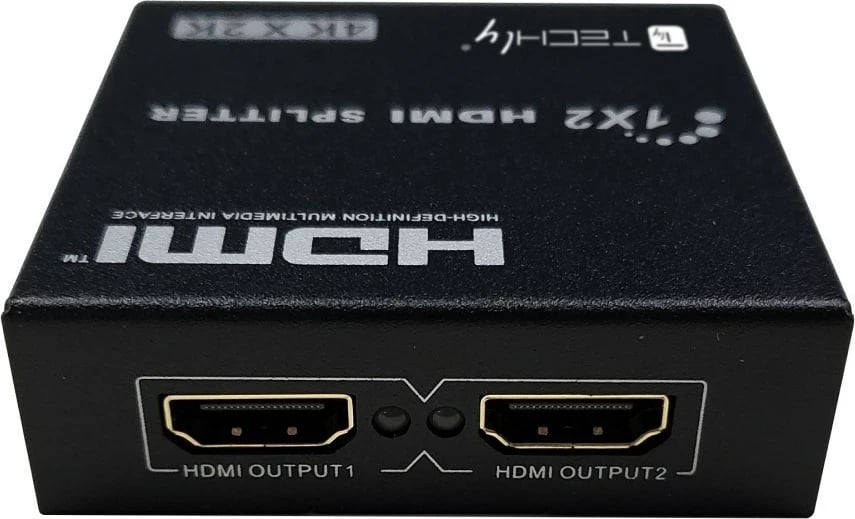 Ndajës HDMI TECHly 1x2, 4K 30Hz, i zi, 2 copë