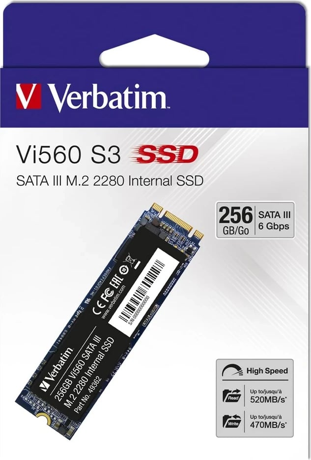 SSD Verbatim Vi560 S3 M.2 256GB