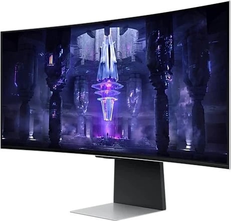 Monitor Samsung Odyssey OLED G8 LS34BG850SUXEN, 34", UWQHD, 175 Hz, microHDMI, USB-C, HDR, Pivot, argjendtë