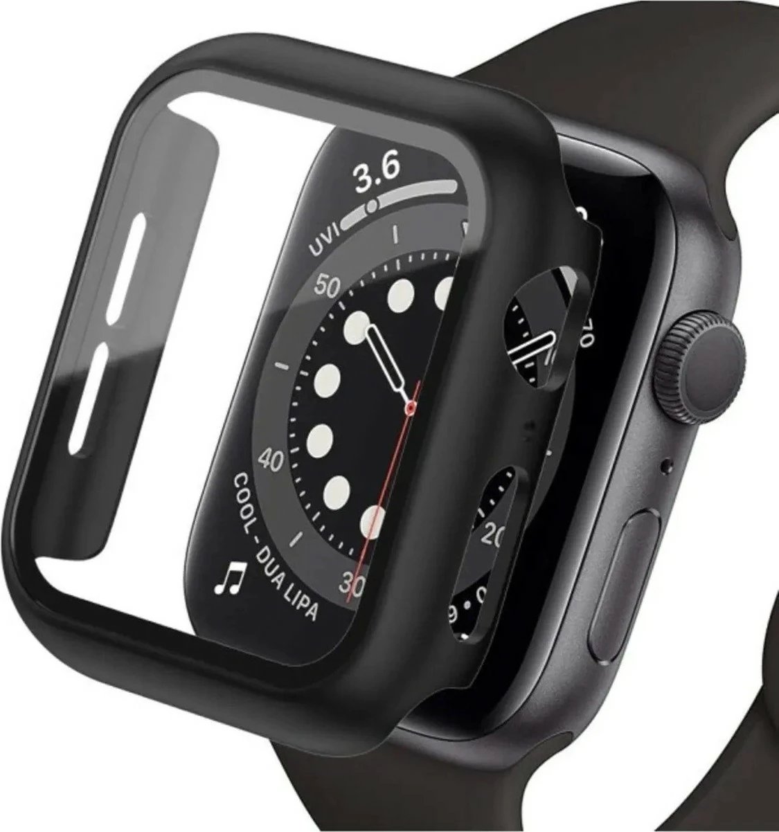 Mbulesë mbrojtëse për Apple Watch Mimtec, 45MM, e zezë