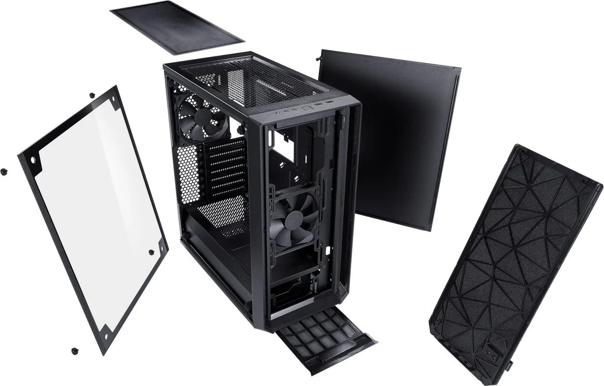 Kasë Fractal Design Meshify C, Midi Tower, e zezë