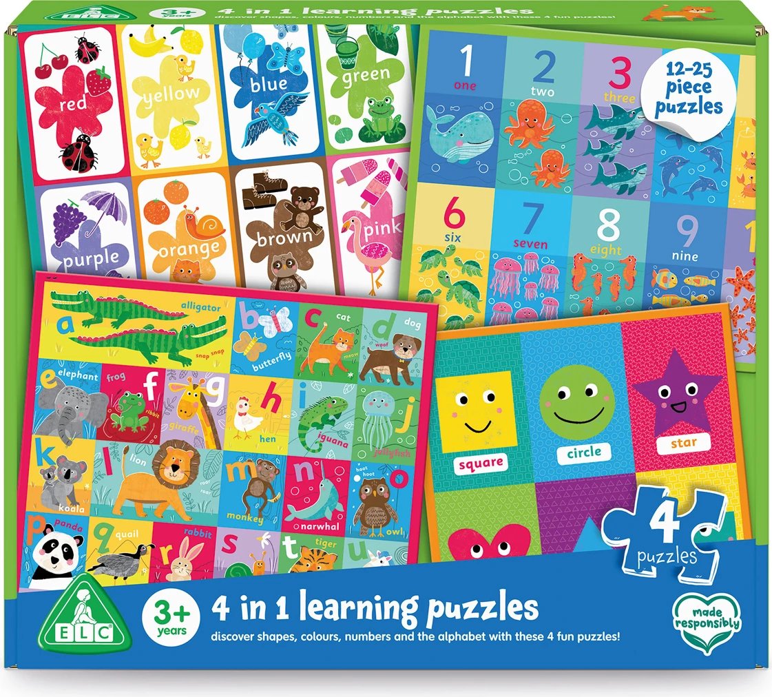 Early Learning Centre Puzzles mësimore 4-në-1