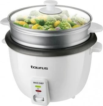 Pajisje për gatim orizi Taurus RICE CHEF, 1.8 L, 700 W, Gri, Bardhë