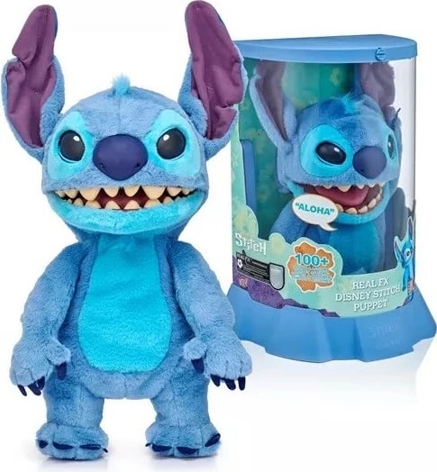 Pupë interaktive WOW Stuff Disney Real FX Stitch, Blu