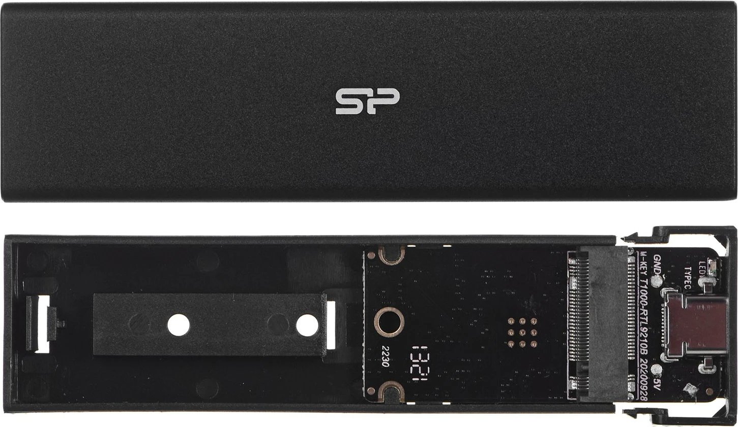 Kuti për SSD Silicon Power PD60, SATA/m.2, e zezë