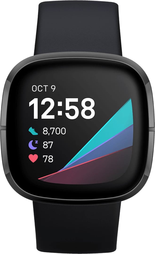 Smartwatch FitBit Sense, 1.59", e zezë