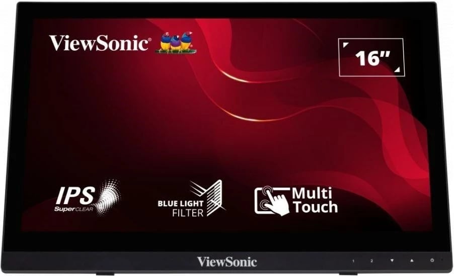 Monitor ViewSonic TD1630-3, 15.6", HD, Touchscreen, i Zi