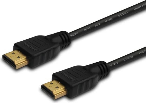 Kabllo Savio HDMI, type A, 15m, e zezë 