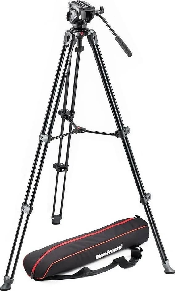 Tripod Manfrotto MVT502AM Kit + 500A Head, ngjyrë e zezë