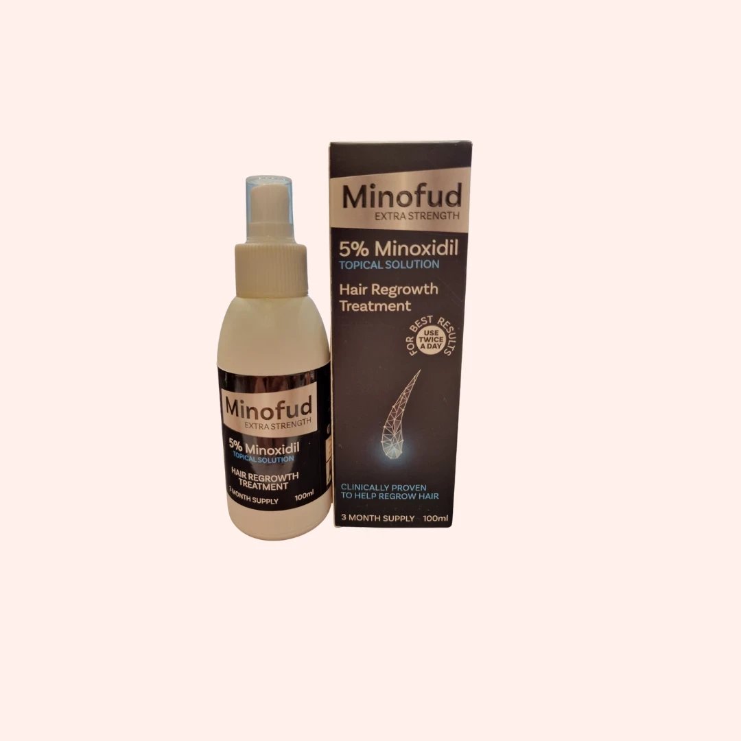 Sprej për flokë Minofud, 5% Minoxidil, 100 ml