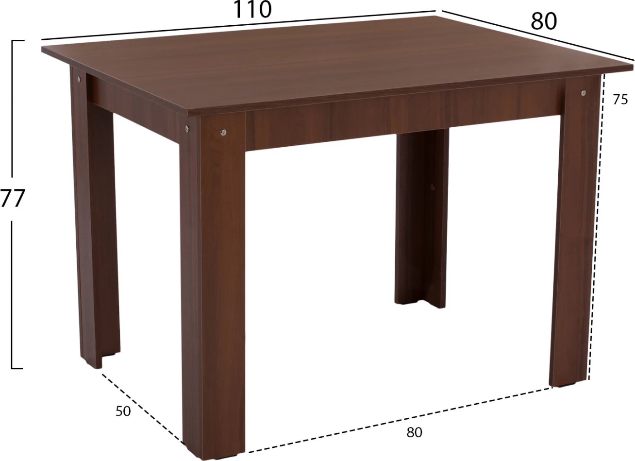 Tavolinë kuzhine KELVIN FH2428.04, 110x80x77H,e kaftë