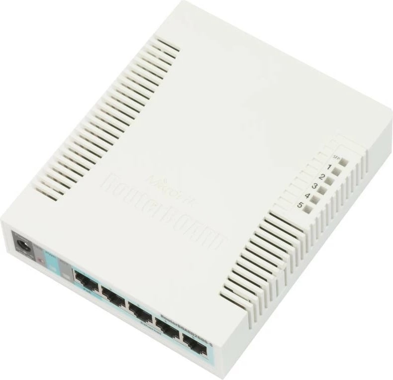 Switch MikroTik RB260GS, Gigabit Ethernet (10/100/1000), Power over Ethernet (PoE), Bardhë